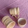 Set of tray, milk jug, sugar pot and coffee or tea cup - Afbeelding 2
