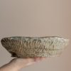 Large olive colored bowl